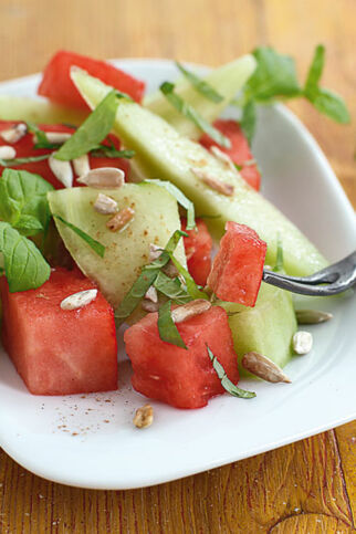 Melonen-Salat Melonen-Salat