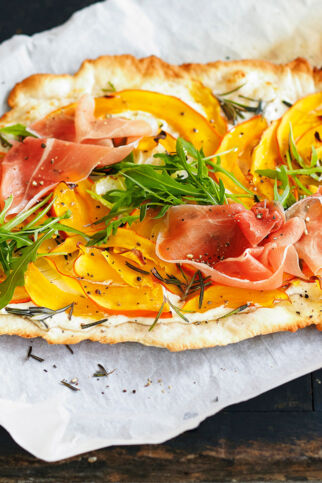 Kürbis-Flammkuchen Kürbis-Flammkuchen