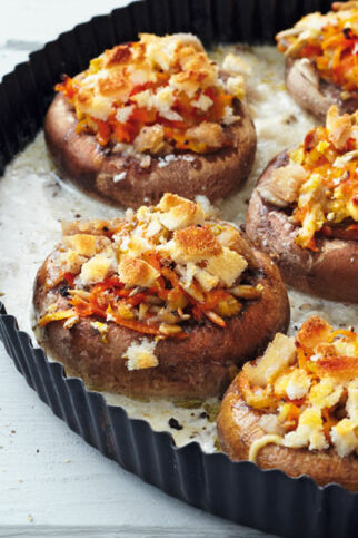 Gefüllte Riesenchampignons Gefüllte Riesenchampignons
