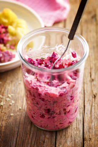Rote-Bete-Salat mit Matjes Rote-Bete-Salat mit Matjes