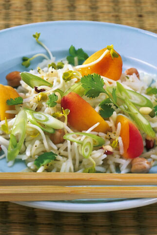 Reissalat mit Ingwer und Aprikosen