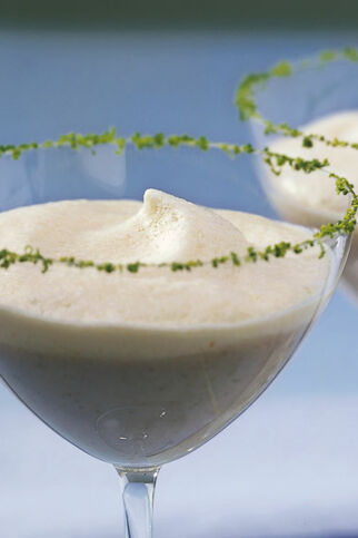 Gekühlte Bananenzabaione