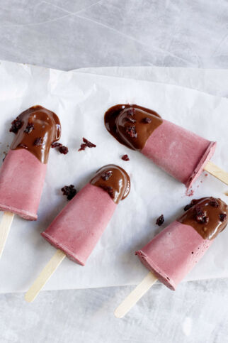 Kirscheis mit Schokolade Kirscheis mit Schokolade