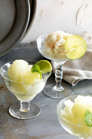 Champagner-Mangostanen-Sorbet Champagner-Mangostanen-Sorbet