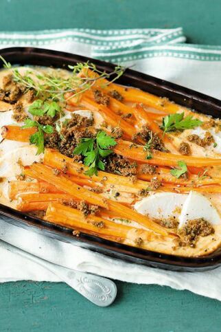 Kohlrabi-Möhren-Auflauf Kohlrabi-Möhren-Auflauf