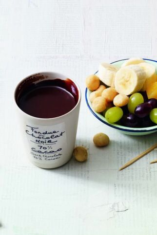 Mandel-Schoko-Fondue Mandel-Schoko-Fondue