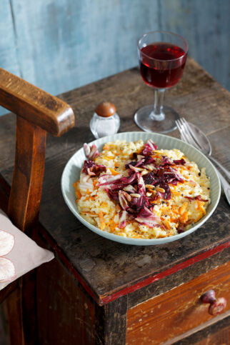 Möhren-Risotto mit Radicchio Möhren-Risotto mit Radicchio
