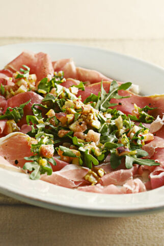 Schinken-Carpaccio mit Feigensauce Schinken-Carpaccio mit Feigensauce