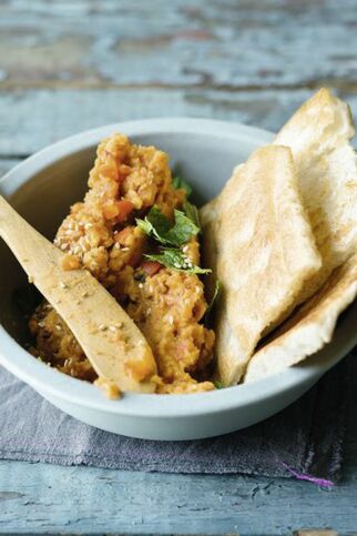 Linsen-Möhre-Paprika-Aufstrich Linsen-Möhre-Paprika-Aufstrich