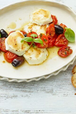 Ofentomaten mit Honigkäse Ofentomaten mit Honigkäse