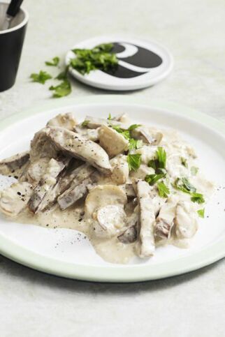 Seitan-Geschnetzeltes