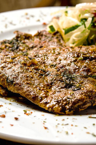 GEBRATENE LAMMLEBER GEBRATENE LAMMLEBER