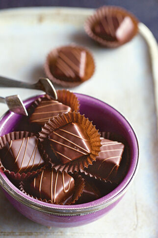 Blätterkrokant-Pralinen Blätterkrokant-Pralinen