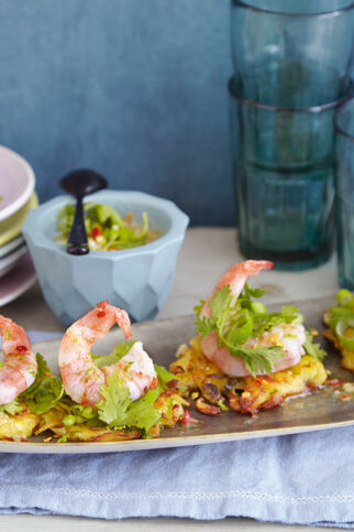 Thai-Rösti mit Garnelen Thai-Rösti mit Garnelen