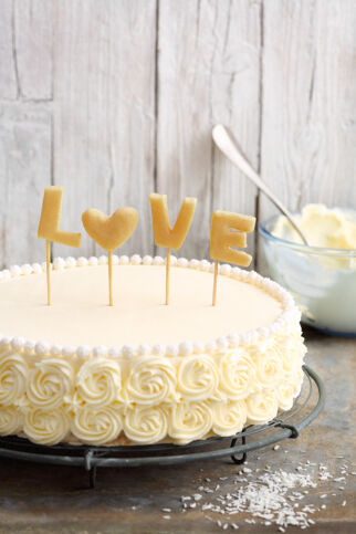 "Ganz in Weiß"-Motivtorte "Ganz in Weiß"-Motivtorte