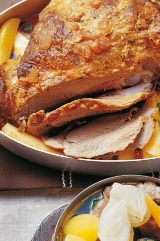 Lammkeule mit Joghurtkruste
