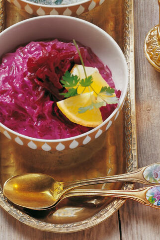 Rote-Beten-Salat mit Joghurt Rote-Beten-Salat mit Joghurt