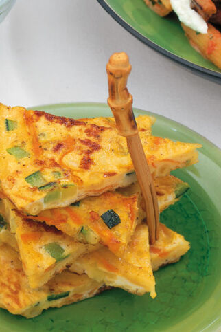 Nudel-Zucchini-Omelett
