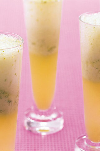 Basilikum-Limetten-Sorbet Basilikum-Limetten-Sorbet