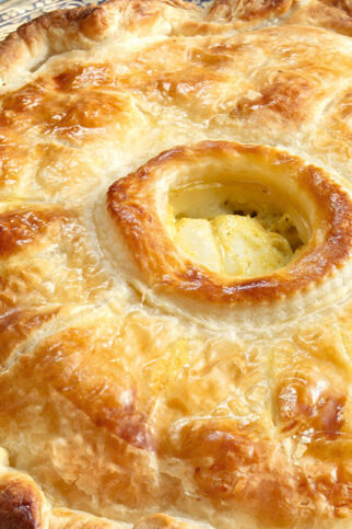 Gemüse-Fisch-Pie à l'indienne