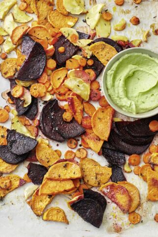 Ofengemüse mit Avocado-Aioli Ofengemüse mit Avocado-Aioli