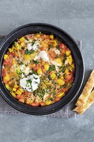 Eier-Tajine mit Paprika Eier-Tajine mit Paprika