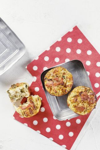 Mini-Quiches mit Pilzen und Zucchini