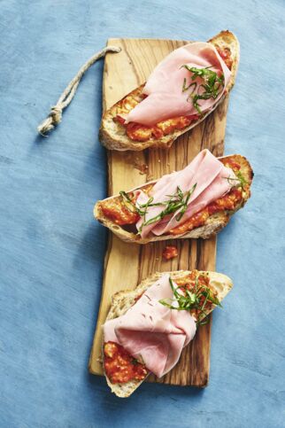 Bruschetta mit Paprika Bruschetta mit Paprika