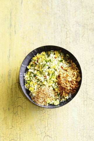 Reissalat mit Mango und Limette