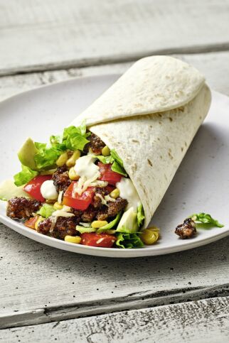 Damwildwrap mit Avocado Damwildwrap mit Avocado