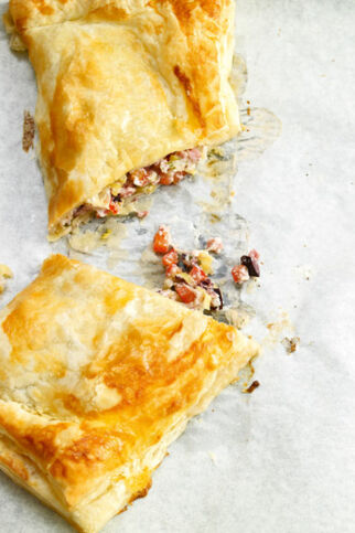 Teigtaschen mit Lauch-Käse-Füllung Teigtaschen mit Lauch-Käse-Füllung