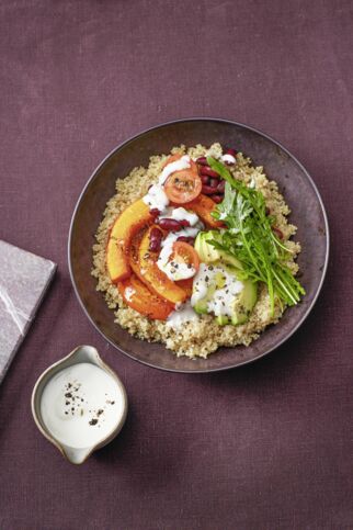 Quinoa-Bowl mit Kürbis Quinoa-Bowl mit Kürbis