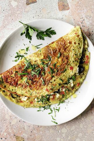 Griechisches Feierabend-Omelett Griechisches Feierabend-Omelett