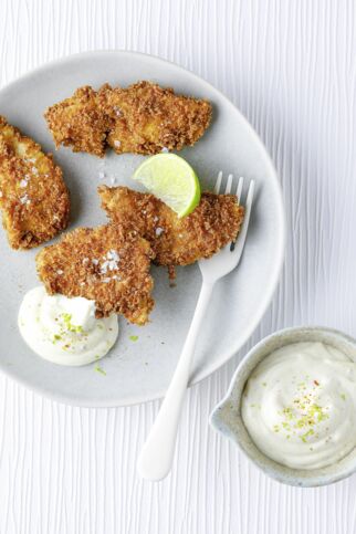 Schnitzelchen mit Mayo Schnitzelchen mit Mayo