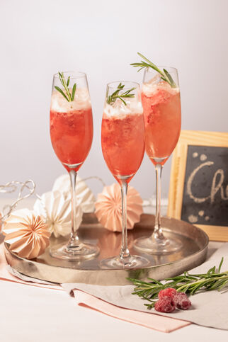 Himbeer-Mimosa