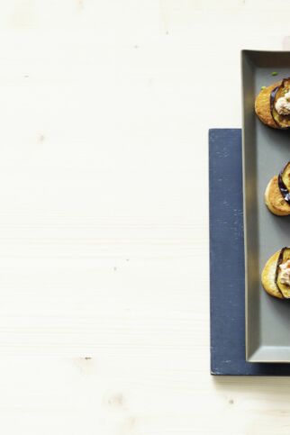 Auberginen-Thunfisch-Crostini Auberginen-Thunfisch-Crostini