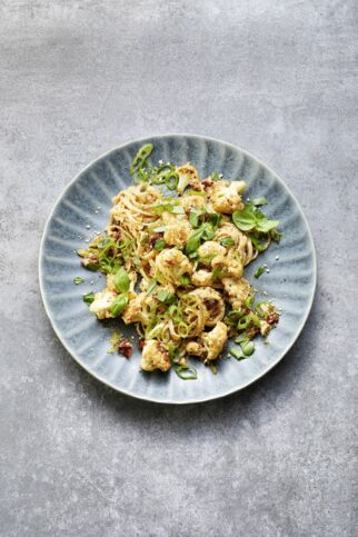 Pasta mit Blumenkohl-Carbonara Pasta mit Blumenkohl-Carbonara