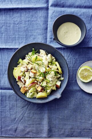 Kartoffelsalat mit Sellerie und Apfel Kartoffelsalat mit Sellerie und Apfel