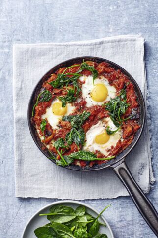 Shakshuka mit Spinat