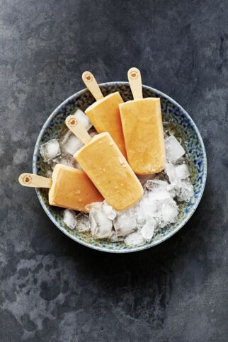 Frozen Papaya-Joghurt-Eis Frozen Papaya-Joghurt-Eis