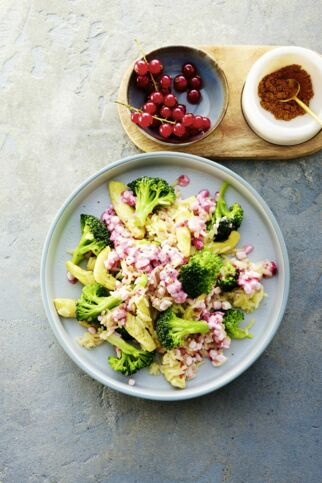 Reissalat mit Hähnchen und Brokkoli Reissalat mit Hähnchen und Brokkoli
