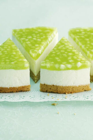 Torte von Crème fraîche und grünem Apfel Torte von Crème fraîche und grünem Apfel