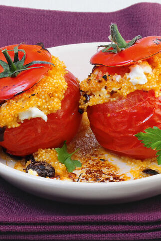 Gefüllte Hirsetomaten Gefüllte Hirsetomaten