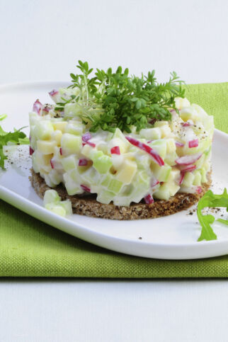 Radieschensalat mit Kresse Radieschensalat mit Kresse