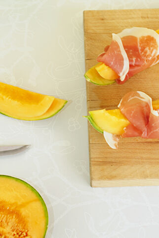 Melone mit Schinken Melone mit Schinken