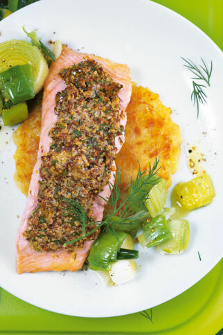 Lachsfilets mit Senfkruste