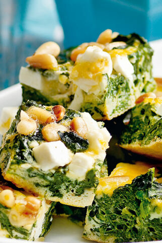 Spinat-Tortilla mit Schafkäse Spinat-Tortilla mit Schafkäse