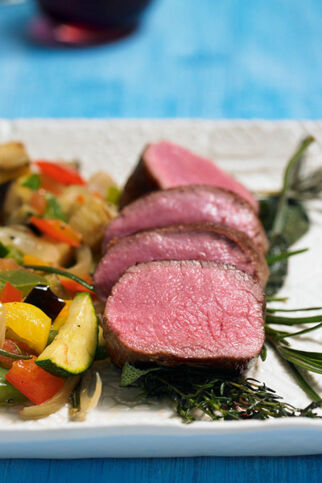 Lammrückenfilet auf Ratatouille