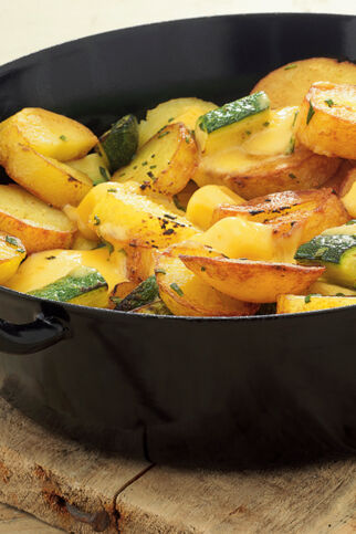 Bratkartoffeln mit Käse Bratkartoffeln mit Käse