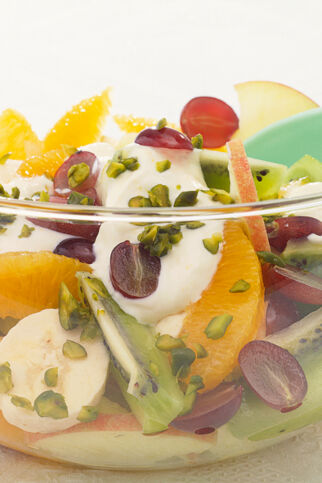 Obstsalat mit Orangenjoghurt Obstsalat mit Orangenjoghurt